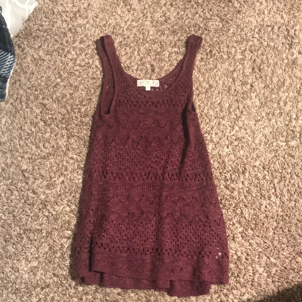 Burgundy Tank top